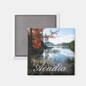 Aimant Eagle Lake, Automne, Parc national de l'Acadie, Ma (Recto/Verso)