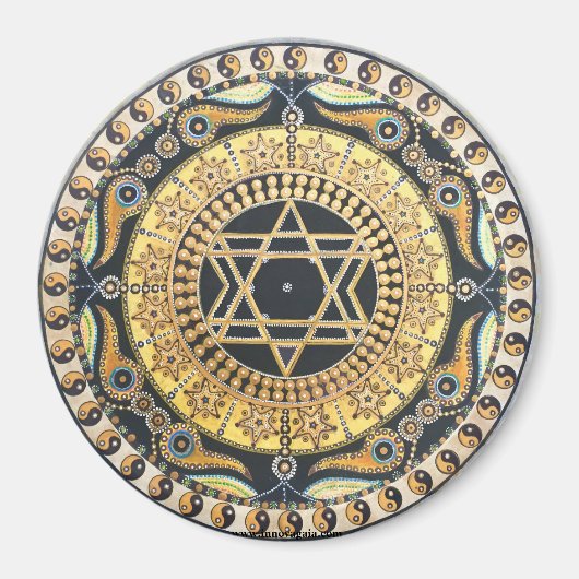 Aimant Earth Star Chakra Mandala (Devant)