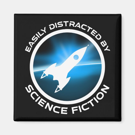 Aimant Easily Distracted By Science Fiction (Devant)
