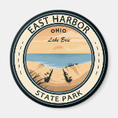 Aimant East Harbour State Park Badge Ohio (Devant)