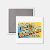 Aimant East Hartford Connecticut CT Vieux souvenir de voy (Recto/Verso)