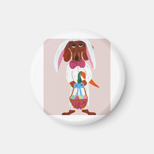 Aimant Easter bunny Dachshund  (Devant)