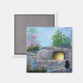 Aimant Easter Cat Christian Art Empty (Recto/Verso)