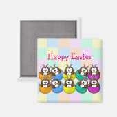 Aimant Easter owl - rainbow (Recto/Verso)