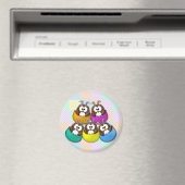 Aimant Easter owl - rainbow (In Situ (Lave-vaisselle))