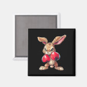 Aimant Easter Rabbit Bunny Boxer Boxing Kickboxing Martia (Recto/Verso)