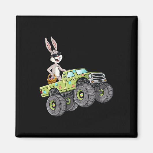 Aimant Easter Rabbit équitation Monster Camion Fun Boys G (Devant)