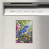 Aimant Eastern Bluebird flowers (In Situ (Lave-vaisselle))