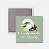 Aimant Easy Day était hier USA Military Bald Eagle (Recto/Verso)