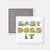 Aimant Easy It Recovery Slogan Citation Vert Or Texte (Recto/Verso)