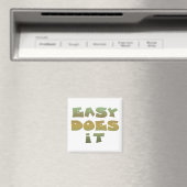 Aimant Easy It Recovery Slogan Citation Vert Or Texte (In Situ (Lave-vaisselle))