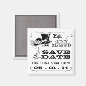 Aimant Eat Drink be Married Save the Date (Recto/Verso)