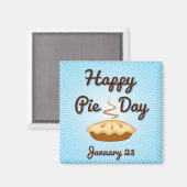 Aimant EAT PIE on Pie Day, 23 janvier (Recto/Verso)
