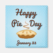 Aimant EAT PIE on Pie Day, 23 janvier (Devant)
