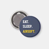 Aimant Eat Sleep Airsoft (Recto/Verso)