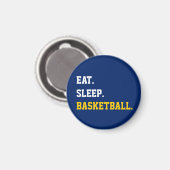 Aimant Eat Sleep Basketball (Recto/Verso)