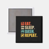 Aimant Eat Sleep Dash Répéter le jeu vidéo (Recto/Verso)