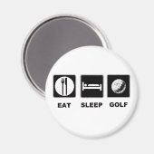 Aimant Eat Sleep Golf (Recto/Verso)