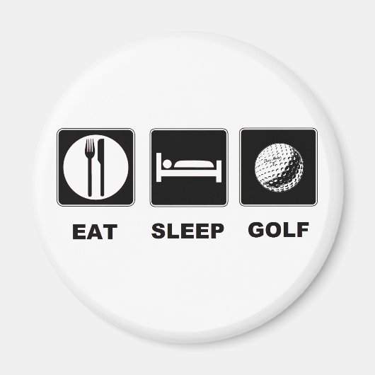 Aimant Eat Sleep Golf (Devant)