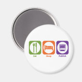 Aimant Eat Sleep Publier (Recto/Verso)