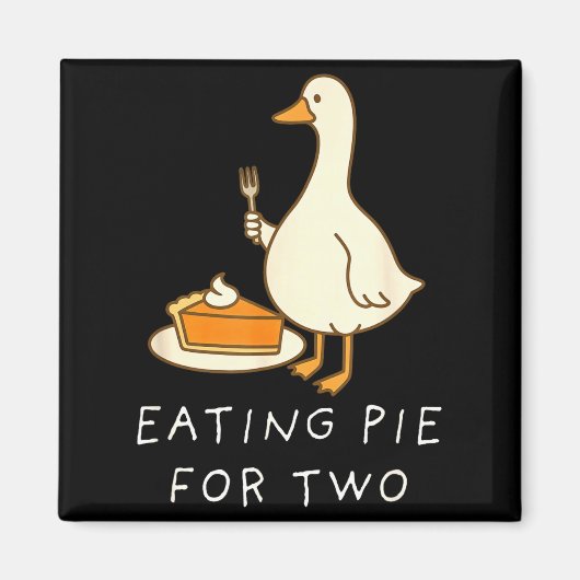 Aimant Eating E For Two Silly Goose Baby Announcement Mat (Devant)