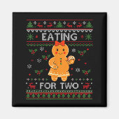 Aimant Eating For Two Pregnancy Announcement Ugly Sweater (Devant)