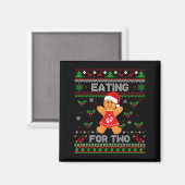 Aimant Eating For Two Pregnancy Announcement Ugly Sweater (Recto/Verso)
