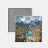 Aimant Eau | Blue Moon Lake, Chine (Recto/Verso)