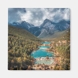 Aimant Eau Blue Moon Lake, Chine