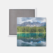 Aimant Eau | chaîne de montagnes Latemar (Recto/Verso)