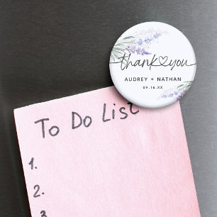 Aimant Eau de lavande aquarelle élégante remerciement mar