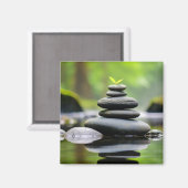 Aimant Eau De Pebble Rocheuse Tranquille (Recto/Verso)