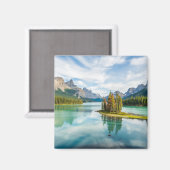 Aimant Eau | Lac Maligne, Parc national Jasper, Canada (Recto/Verso)