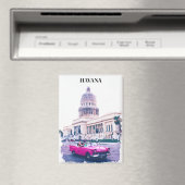 Aimant Eau Vintage voyage de Havana Cuba (In Situ (Lave-vaisselle))