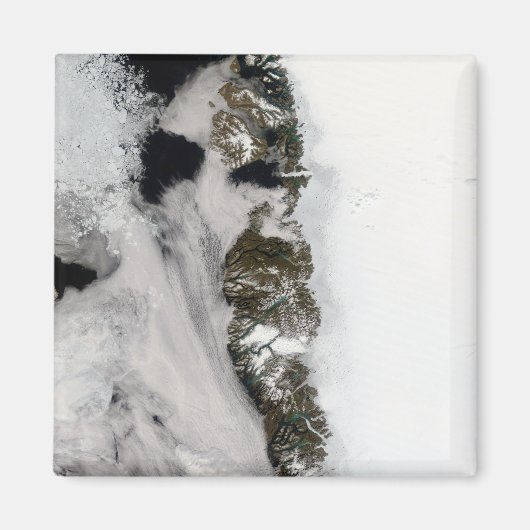 Aimant Eaux de fonte le long de la côte ouest du Groenlan (Devant)