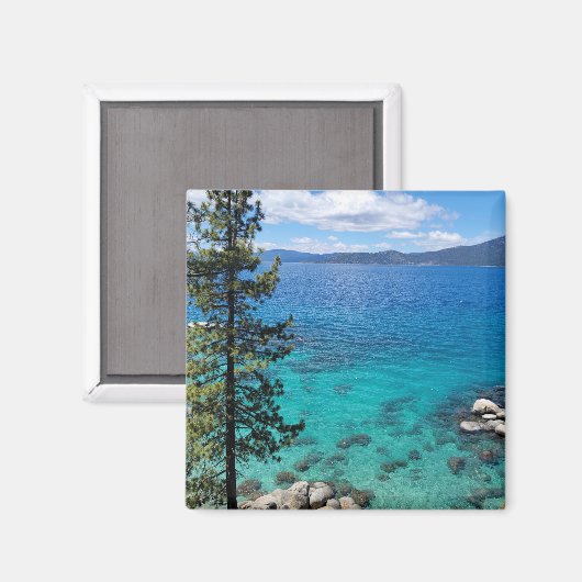 Aimant Eaux limpides du lac Tahoe (Recto/Verso)