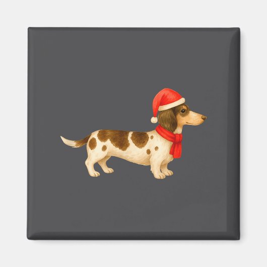 Aimant Ebald Christmas Dachshund E Funny Doxie Dog Mom  (Devant)