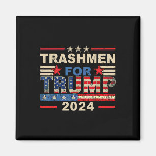 Aimant Éboueurs pour Trump 2025 Élection drôle Garbygeman
