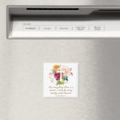 Aimant Ecclesiastes 3:1 Pink Floral Cross Butterfly (In Situ (Lave-vaisselle))