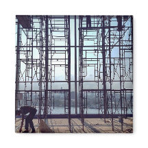 Échafaudage dans le hall