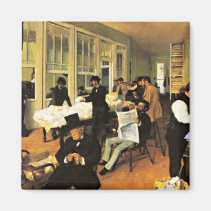 Aimant Échange de coton - OEuvre d'Edgar Degas