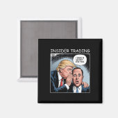 Aimant Échange d'initiés Trump - Drôle (Recto/Verso)