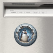 Aimant Échap de pingouin 3D (In Situ (Lave-vaisselle))