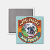 Aimant Échec de placement Fier Cadeau d'adoption de chien (Recto/Verso)