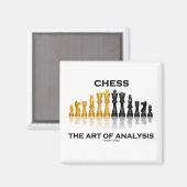 Aimant Échecs De L'Art De L'Analyse (Recto/Verso)