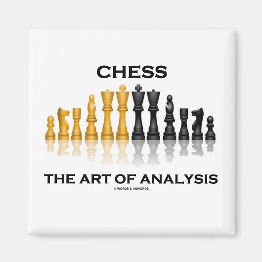 Aimant Échecs De L'Art De L'Analyse (Devant)