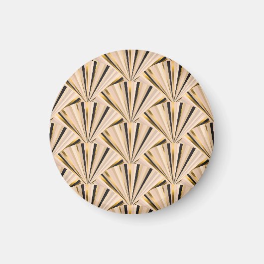 Aimant Echelles Art Déco : Glamour d'or géométrique (Devant)