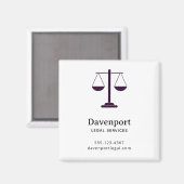Aimant Échelles de Justice Services Juridiques Symbole En (Recto/Verso)