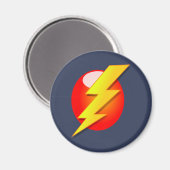 Aimant éclair jaune (Recto/Verso)