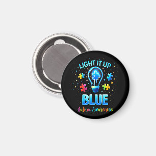 Aimant Éclairer en bleu pour la sensibilisation à l'autis